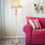 简约美式田园欧式落地灯卧室客厅创意时尚复古奢华婚庆立式台灯具