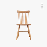 北欧宜家日式简约温莎椅实木餐椅客厅书房设计创意椅子