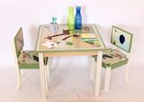 幼儿园儿童实木桌椅学习写字餐桌椅绘画游戏桌椅组合包邮成套桌椅