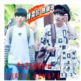 TFBOYS王俊凯易烊千玺最新同款衣服男女学生范五分中短袖T恤周边