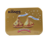 好时之吻kisses铁盒装 牛奶+扁桃仁代可可脂巧克力组合装160g礼盒
