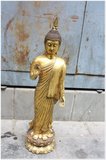 刘家园鎏金佛像佛教镏金菩萨黄铜纯铜泰国摆件72cm
