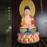 观音菩萨释迦佛地藏王弥勒佛菩萨娑婆三圣树脂彩绘佛像供奉摆件