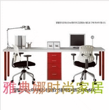 新款时尚韩式加厚单人桌 双人电脑桌组合 办公桌 台式桌 电脑桌