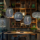 简约创意3D彩色玻璃吊灯餐厅咖啡厅酒吧台个性艺术装饰单头小吊灯