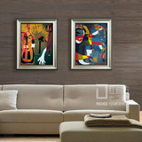 装饰画油画客厅沙发背景画现代欧式美式米罗抽象画特价促销包邮