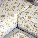 四季植物花卉通用田园布艺沙发巾沙发套子罩沙发垫坐垫全棉防滑