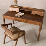 北欧实木书桌创意办公桌宜家工作台抽屉式卧室梳妆台写字桌电脑桌
