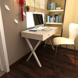 简约现代钢木桌笔记本电脑桌书桌 台式家用简易办公桌学生写字台