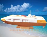 创智诺亚方舟塑料船电动拼装船模型红映厂家直销DIY儿童玩具套材