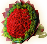 珠海花店 送花 2014爱一世丨99朵昆明红玫瑰花情人节鲜花同城送货