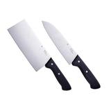 德国WMF福腾宝家用厨房刀具 中式菜刀 切片刀多用刀2件套
