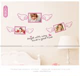 照片墙壁贴纸天使的翅膀相片墙贴画公主儿童房间母婴服装店装饰贴