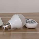 智能遥控LED光源6w9w灯泡护眼暖光 调光 节能E27螺口灯头小夜灯
