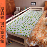 儿童床带护栏实木床加宽床单人床简易双人床松木拼接床可定制