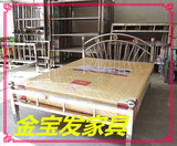 定制不锈钢单层床经济型折叠床午休床公寓床双人床不锈钢深圳