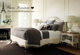 美式床双人床1.31.8米布艺床软靠床欧式新古典软包床新古典床头柜