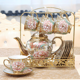 欧式茶具套装高档陶瓷咖啡具杯碟奢华英式下午茶花茶整套结婚礼物