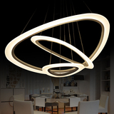 创意圆形吊灯个性亚克力餐厅灯吊灯圆环大气温馨艺术客厅卧室灯