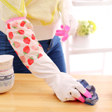 耐用乳胶橡胶家务手套加绒厨房刷洗碗洗衣服胶皮清洁手套防水加厚