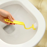 创意家居生活日用品百货 厕所刷卫生间S型马桶刷 弯曲死角清洁刷