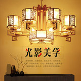 新中式吊灯创意铁艺客厅灯具现代卧室酒店大厅餐厅布艺吊灯2866