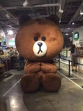 韩国line friends 代工的正版小熊抱枕正版原单布朗熊包邮