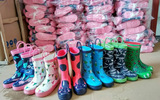 出口美国卡特提手中小童雨靴 男女童中筒卡通 天然橡胶可爱雨鞋