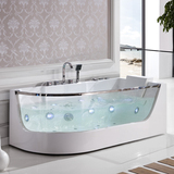 厂家直销1.65米浴盆独立式五件套浴缸恒温按摩大海景浴缸单人浴缸