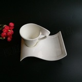 纯白色卡布奇诺拉花杯韩式咖啡杯创意欧式意式套装欧式特色杯