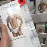 【爱在tiffany美国代购】Calvin Klein/CK 男士三角全棉内裤 拼邮