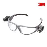 正品3M11356   防护眼镜自行车户外运动眼睛带双灯 带LED灯眼镜