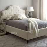 小户型布艺床布床1.8米双人床单人床美式床婚床实木床软包床软床