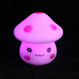 七彩笑脸蘑菇小夜灯 节能创意 小礼品 礼物 led蘑菇夜光灯