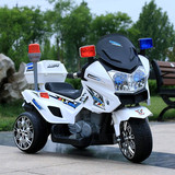 企凤儿童电动摩托车三轮车可充电男女宝宝大号儿童摩托车双驱警车