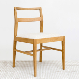 出口全实木北美白橡木餐椅日式中式软包餐椅布艺舒适简约棉麻
