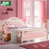 环保 儿童床女孩公主床 1.2 1.5米单人床儿童套房家具欧式床8301