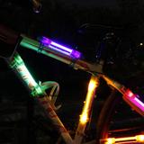 自行车装饰灯夜骑单车前灯尾灯驴友山地车装备改装发光车灯
