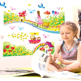 卡通儿童房创意温馨可移除墙贴纸宝宝卧室动漫墙纸贴画自粘装饰品