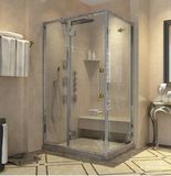 淋浴房弧扇形简易整体沐浴房推拉门钢化玻璃隔断卫浴屏风定制