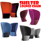 设计师沙发高背沙发洽谈休闲沙发接待沙发Shelter Lounge Chair