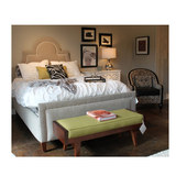 67home  实木双人床1.8 1.5米布艺床时尚简约现代 美欧式定制家具