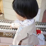 韩国春夏儿童童装 清新色 文艺范 小灯泡男女童中性围巾 方巾