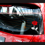 车贴装饰贴花反光个性卡通汽车用品玫瑰花车身贴防水防晒创意车尾