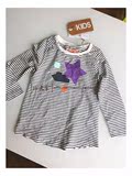 N90【童装3件包邮处理】品牌正品全棉超美亮片长袖T恤