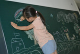 超级加厚20丝儿童绘画白板绿板贴涂鸦墙防水可移除可擦写黑板贴纸