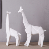 北欧创意简约家居电视柜陶瓷装饰大象折纸摆件书房办公室动物摆设