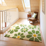 纯手工腈纶加密 卧室床前地毯客厅沙发玄关地毯飘窗毯 尺寸可定做