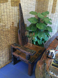 老船木家具原生态实木主人椅靠背椅休闲单人沙发椅个性大班椅
