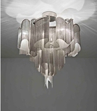 Stream铝链条圆形简约流苏奢华铝链吊灯设计师客厅卧室餐厅吸顶灯
